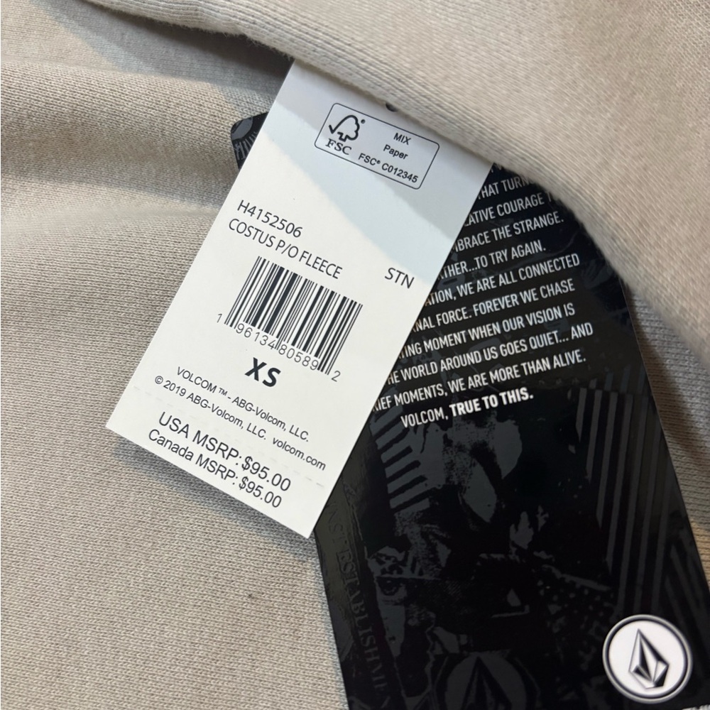 Volcom pullover costus Hoodie NWT - Picture 8 of 10